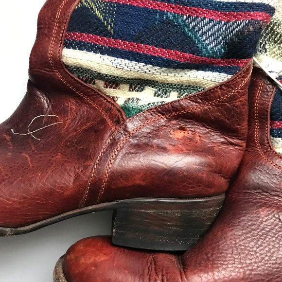 Freebird Oxote Quixote Blanket Leather Boots FLAW - Picture 5 of 8